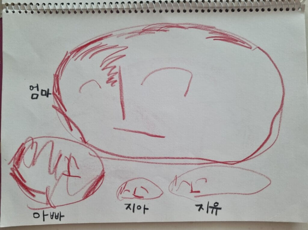 AI 동화책 만들기에 활용한 아이의 그림2